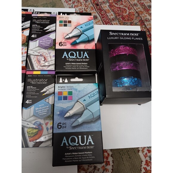Huge lot Spectrum Noir alcohol water based brush markers; dual-tip, sparkle - Picture 4 of 4